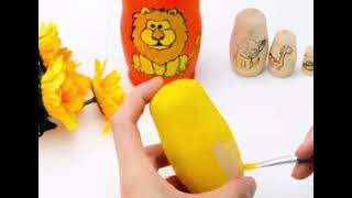 DIY Paint - Stacking dolls Animal Theme screenshot 1
