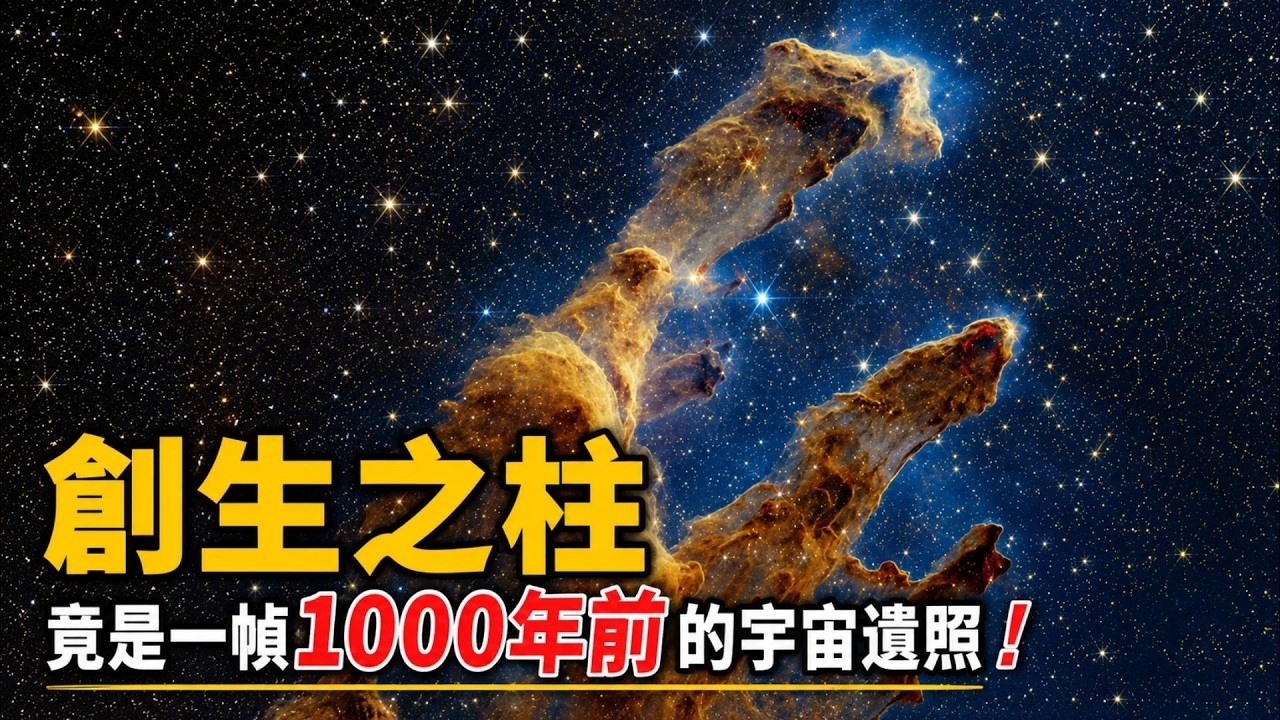天文學家最新發現:哈勃拍下的創生之柱,竟是一幀1000年前的宇宙遺照! - YouTube