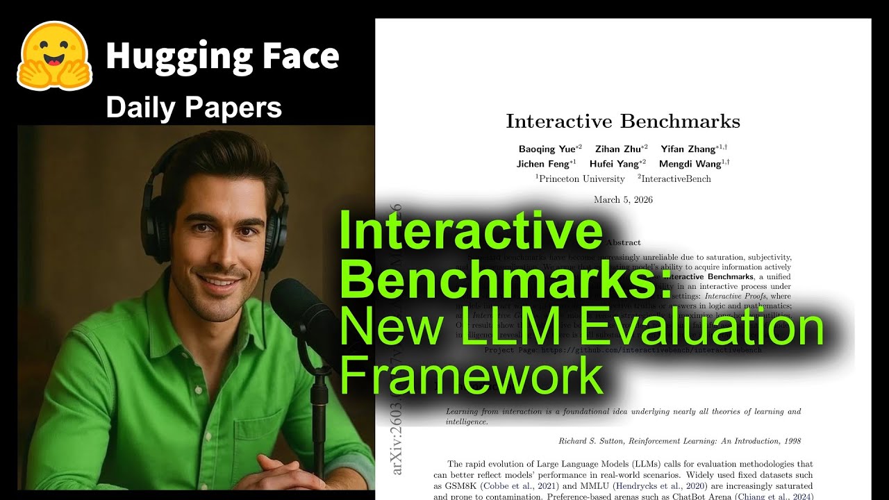 Interactive Benchmarks: New LLM Evaluation Framework - YouTube