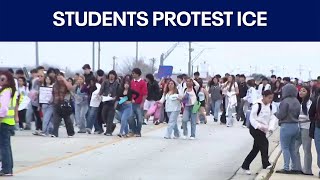 Hays Cisd Students Walk Out To Protest Ice