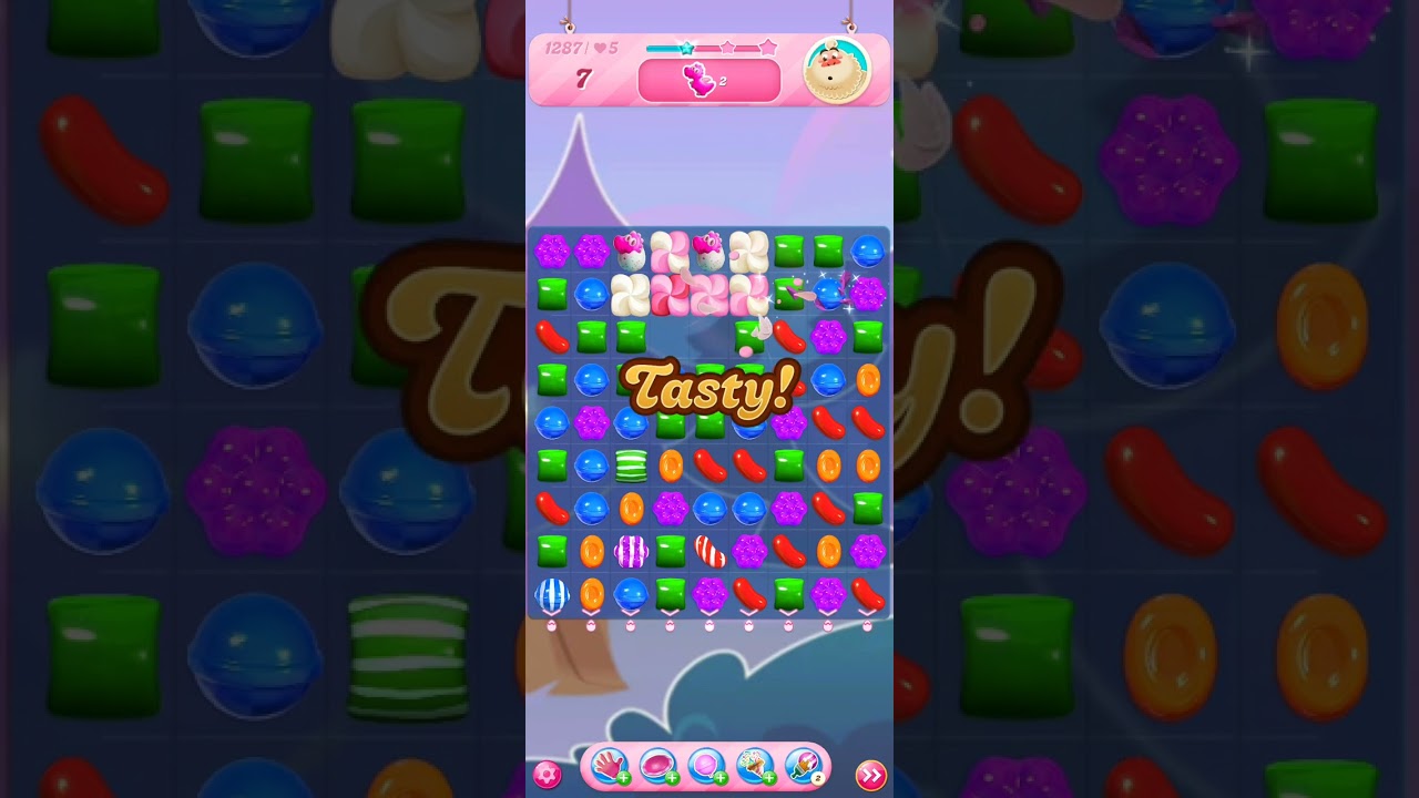 Candy crush saga level 1287 
