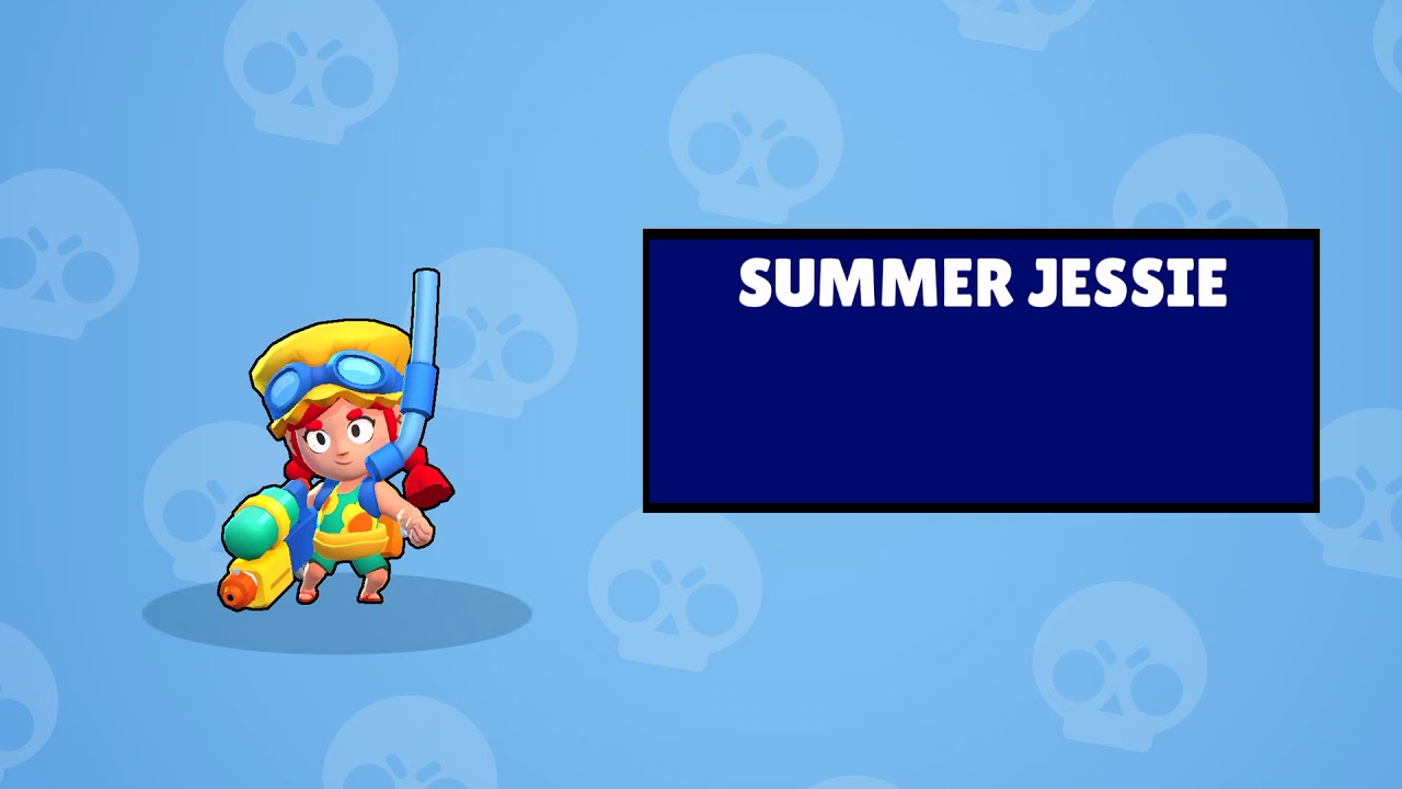 Summer Jessie Brawl Stars Youtube - brawl stars sommerfan jessie