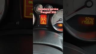 Resetare cheiță interval service Peugeot 308 / spanner- service reset interval #mechanic #diy
