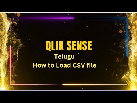 Qlik Sense interview Questions in Telugu | CSV load in Qlik Sense - YouTube