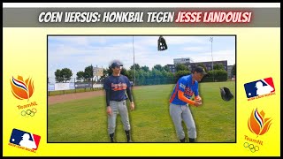 Ik Speelde In Het Nederlands Team - Honkballen Tegen Jesse Landoulsi Coen Versus