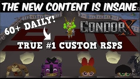 THE NEW CONTENT IS SO *HYPE* ON THE TRUE #1 CUSTOM RSPS! | GondorX 2.0 | LIVE GIVEAWAYS/EVENTS!!