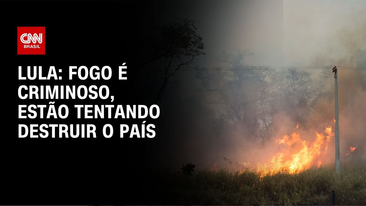 Esse fogo é criminoso”, diz Lula sobre incêndios pelo país | CNN Brasil