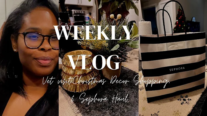 VLOG| DECORATING FOR CHRISTMAS + LAST MINUTE VET V...