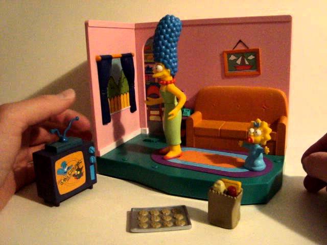 The Simpsons Living room environment with Marge and Maggie - YouTube