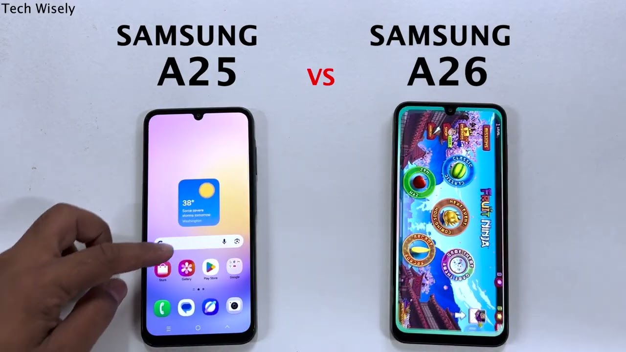 SAMSUNG A25 vs A26 - Speed Test - YouTube