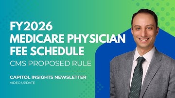 CMS Releases FY2026 Medicare Physician Fee Schedule (PFS)
