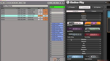 Ableton Live Macros and NI Guitar Rig - Creating Tracks