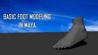 Basic Foot Modeling In Maya