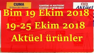 Bim 19 Ekim 2018 Aktüel Ürünler,19-25 Ekim 2018