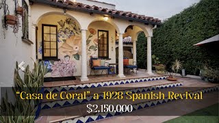 🎀"Casa de Coral", a beautifully restored Spanish Revival estate in the heart of Beverly Grove.