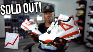 SOLD OUT? I Was WRONG About The Air Jordan 4 Red Cement // The RESELL Value is RISING Quickly