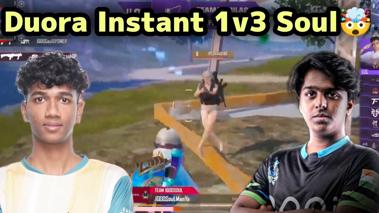 HYDRA Duora Instant 1v3 Soul🤯 HYDRA Vs Soul 4v4🔥B2B Squad Wipe 🥵