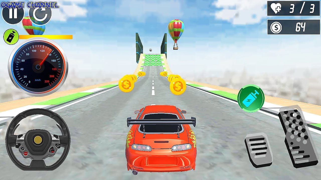 GT Car Stunts Ramp Car Games 2023 V4 Mega Speed Hero Car Race Android GamePlay 2 YouTube