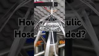 See How Hydraulic Hose Is Braided to Create Hydraulic Hose Reinforced Wire Layer #hydraulichose