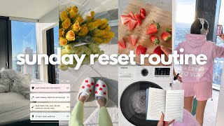 SUNDAY RESET ROUTINE | slow living, clean with me, self-care \& preparing for a new week
