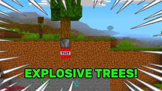 How to make EXPLOSIVE trees! (Minecraft)