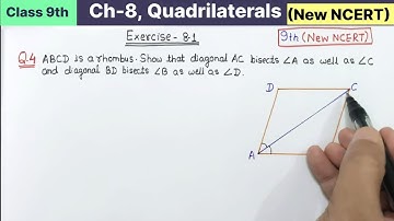 Class 9th Chapter 8 Quadrilaterals Exercise 8.1 Question 4 Maths new NCERT | Class 9 Ex 8.1 Q2 cbse