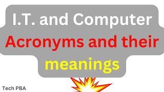 I.T. and computer Acronyms and their meanings screenshot 5