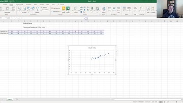 Using Excel for Bivariate Data To Create a Scatterplot