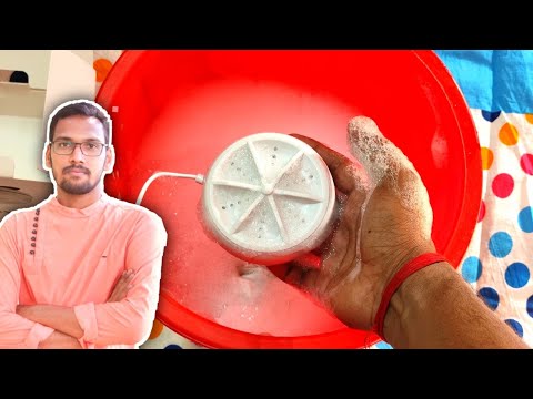 Portable World's Smallest Washing Machine Review ｜ Kitna Kapde Dho Sakta Hai ？？？？？ 😱