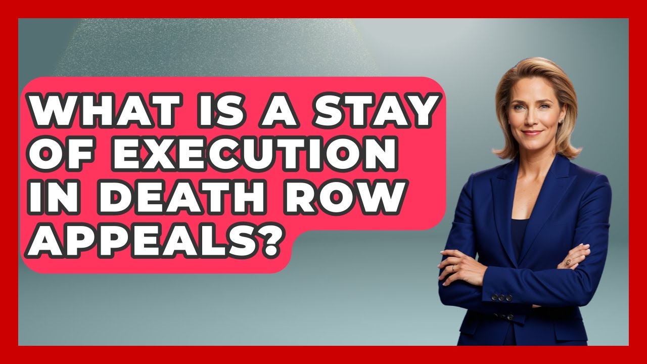 What Is A Stay Of Execution In Death Row Appeals? - Jail & Prison Insider