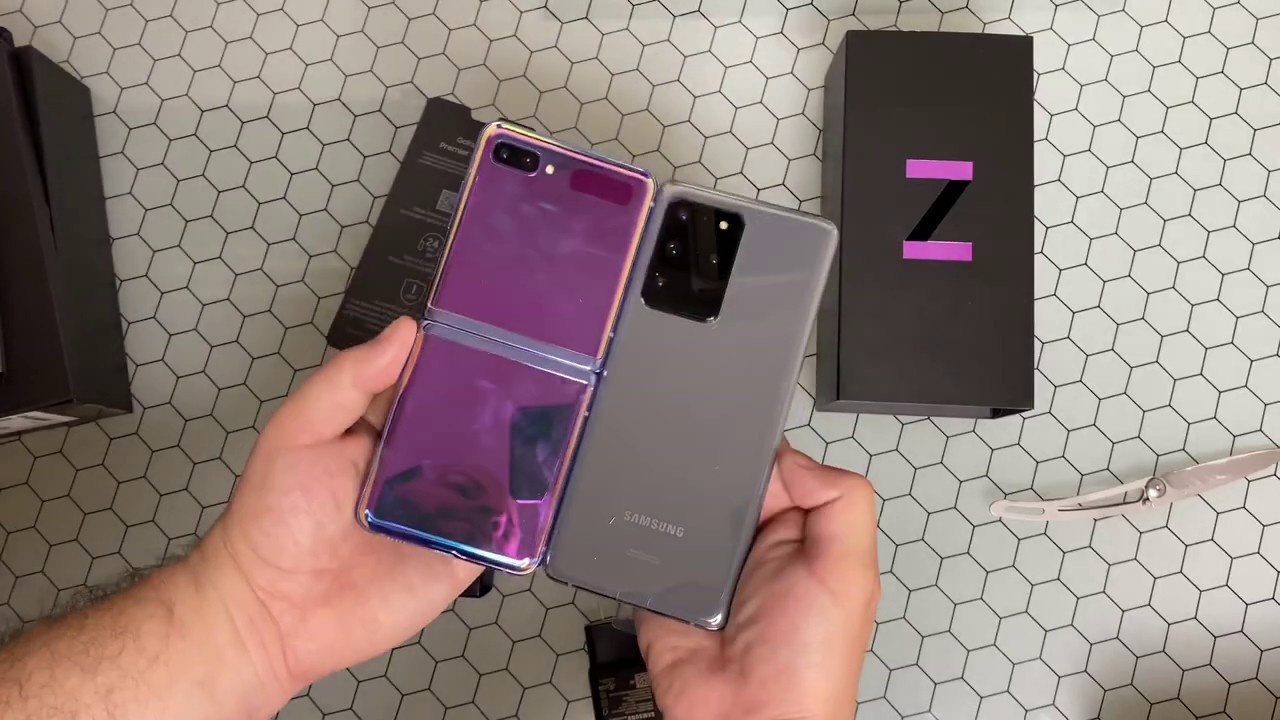 Samsung Z Flip Mirror Purple Hands On | Oh So Pretty ...