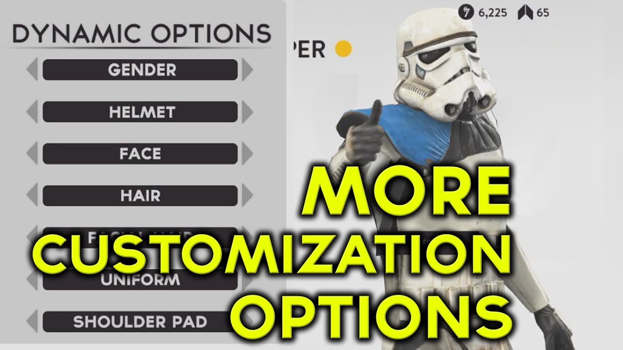 DYNAMIC CUSTOMIZATION MENU - BATTLEFRONT (FAN MADE) - YouTube