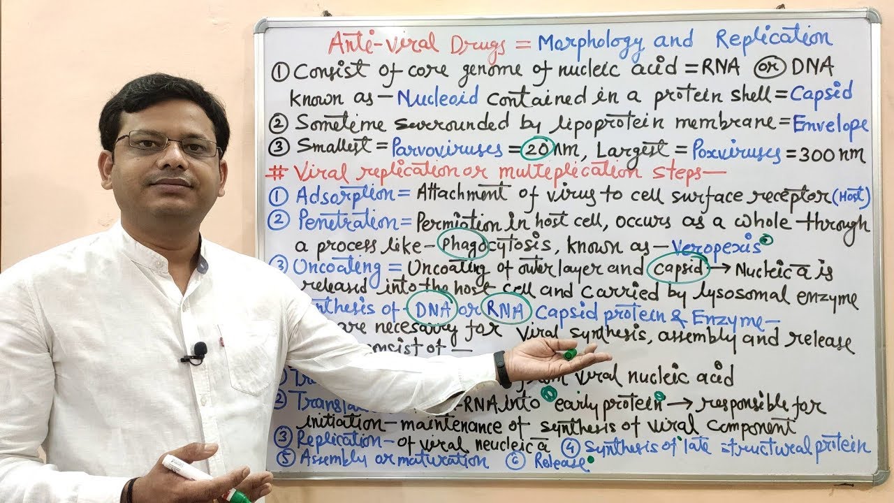 Antiviral Drug (Part-01) Introduction, Morphology & Replication of Virus | Antiviral Drugs Details