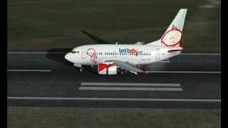 FS2004 PMDG 737-600 BMI LFRD RWY35