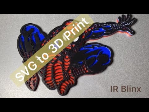 Download How I 3d Printed Spider Man From An Svg File Youtube