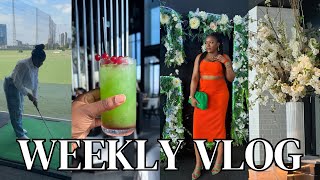 WEEKLY VLOG | SHE'S ENGAGED | GOLF DATE | BOTTOMLESS BRUNCH | COOK WITH ME | VICKSSTYLES