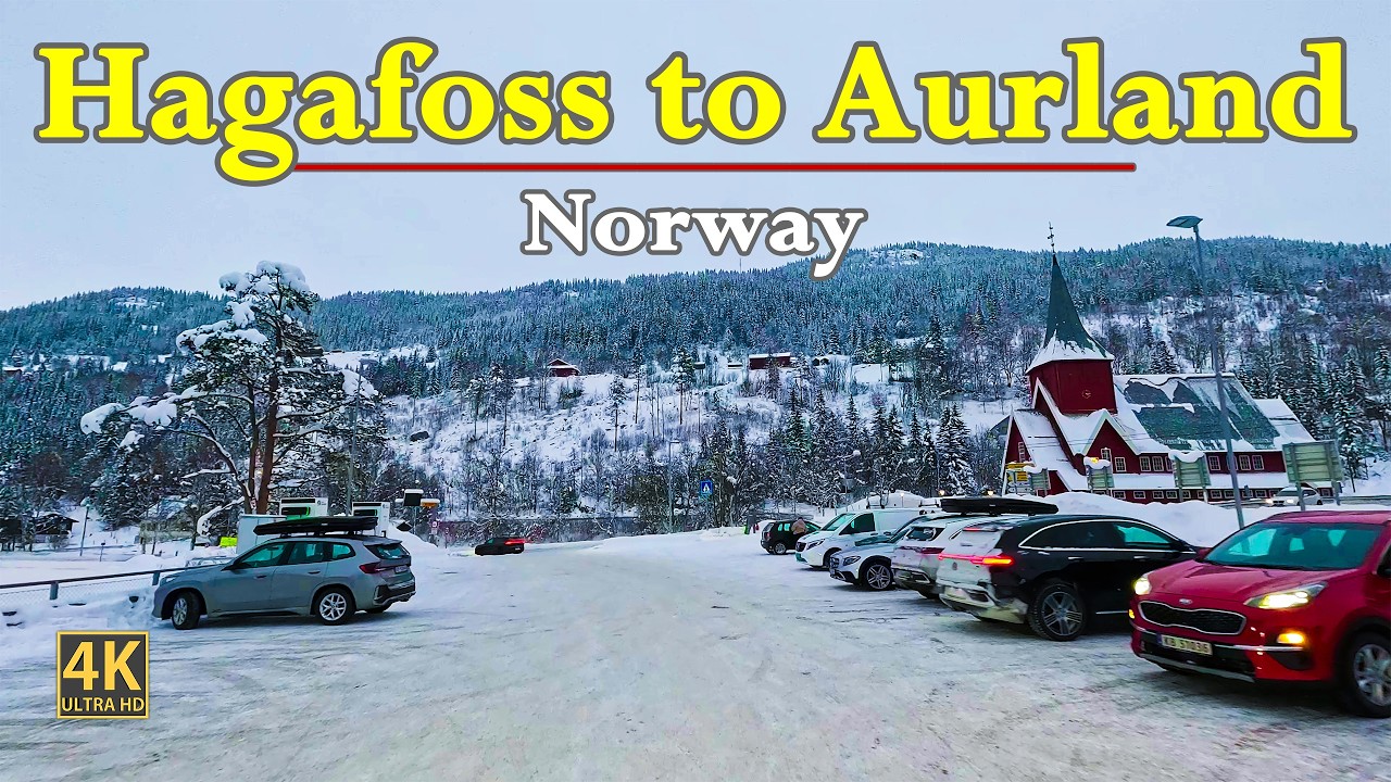 Hagafoss to Aurland In Norway 🇳🇴 | Scenic Road Trip In 4K | POV Winter Driving Into The Night