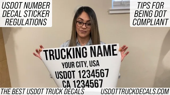 USDOT Truck Decal Sticker Regulations & Requirements | How To Be US DOT Compliant | USDOT Numbers
