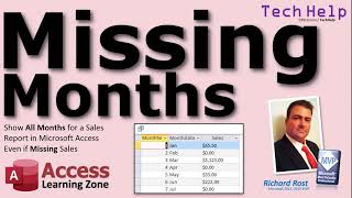 Missing Months: Show All Months for a Yearly Sales Report in Microsoft Access Even if Missing Sales
