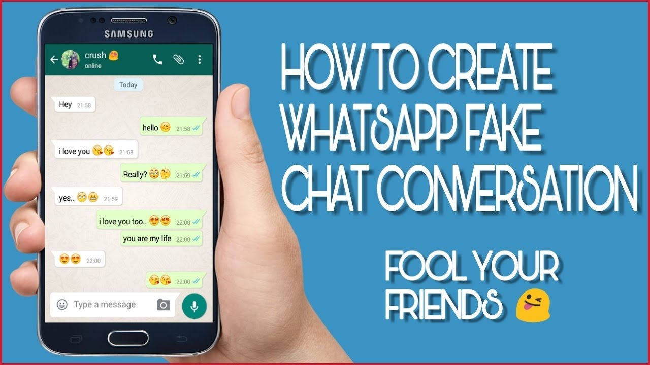 எப்படி Whatsappல் Fake Chat உருவாக்குவது How to Sent Fake Chat Fool your Friends [Easy Steps