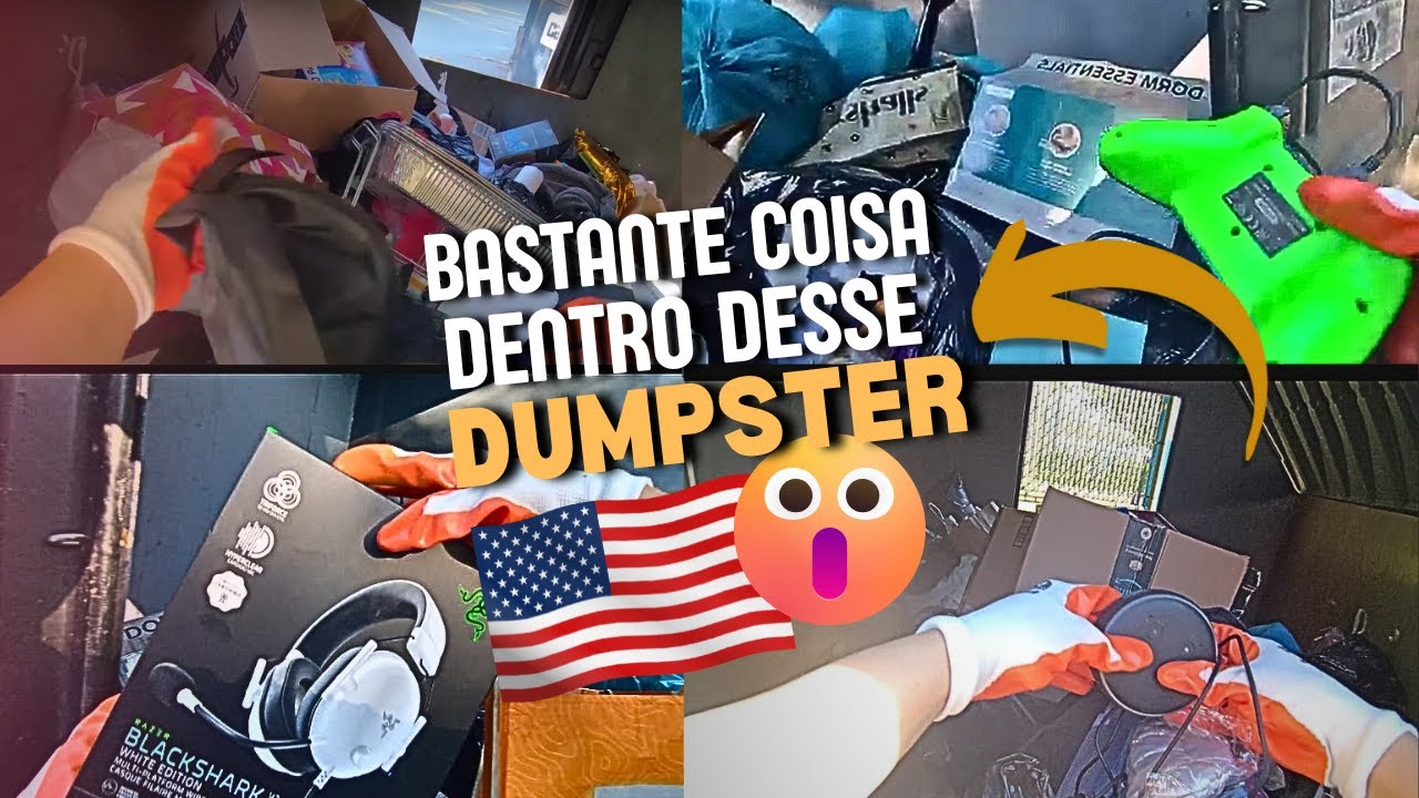 TAVA TUDO CHEIO!! MAIS CAÇADAS NOS DUMPSTER DAS UNIVERSIDADES AMERICANAS!