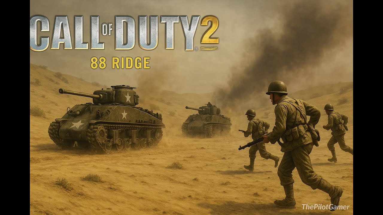 Call Of Duty 2 - The Tank Squadrons - 88 Ridge - YouTube