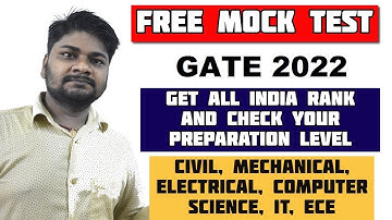 FREE Mock Test for Gate 2022 Aspirants | Must Attend All Engineers | Check Your Preparation Level