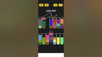 water sort puzzle level 5877
