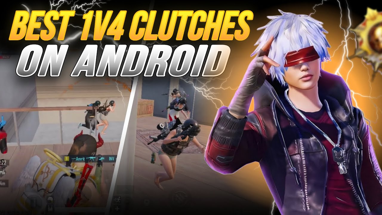 BEST 1V4 CLUTCHES ON ANDROID 🔥 BGMI 🇮🇳