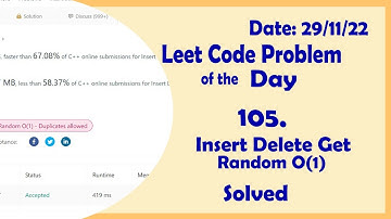 380 || Insert Delete GetRandom O(1) || Leetcode Daily Challenge