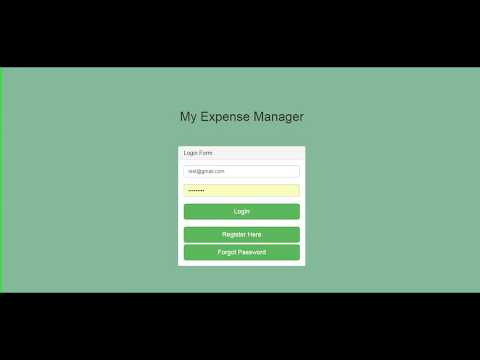 My Expense Manager - Laravel Framework