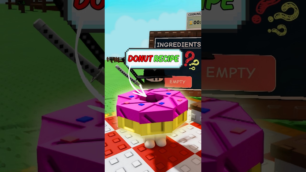 Ingredients to Make Donut! 🍩  (Grow a Garden) 