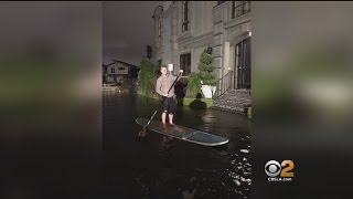 Coastal Flooding Takes Out Seawall In Newport Beach