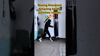 Boxing Knockout Amazing hardly punches combo 😱 🔥🥊#foryoupage #boxingtraining #boxingtechniques